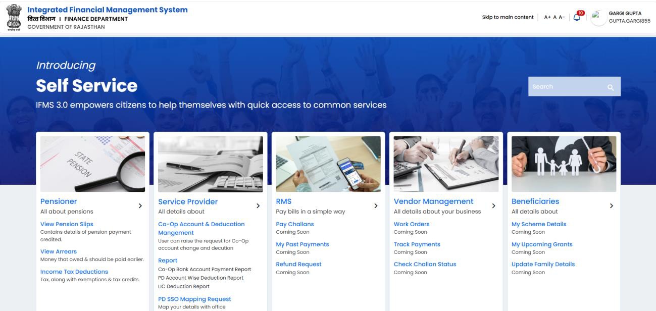IFMS 3.0 Vendor Management Rajasthan