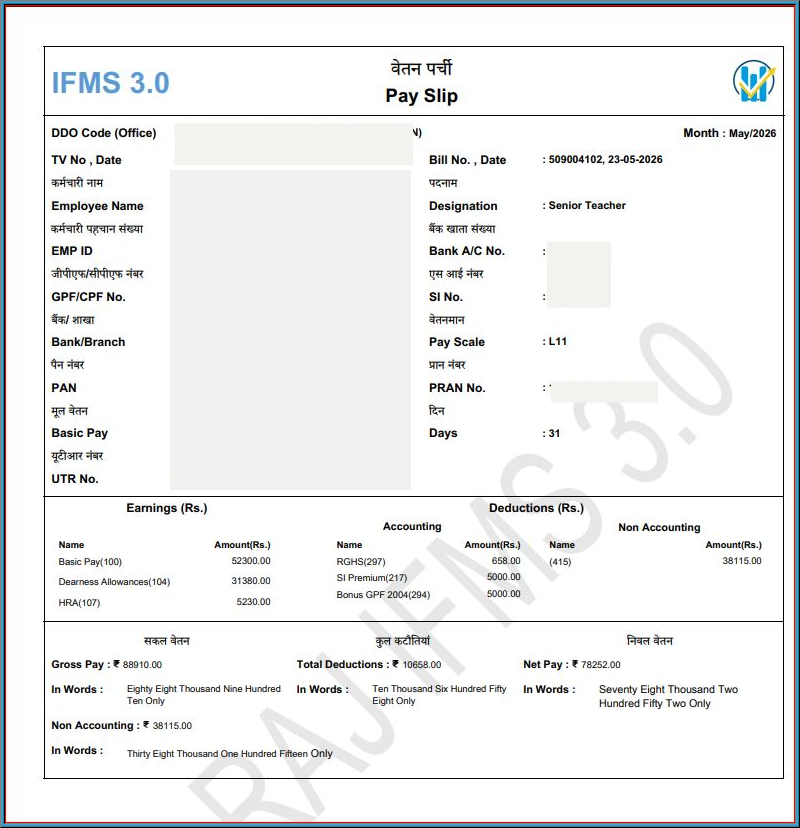 Final Payslip View