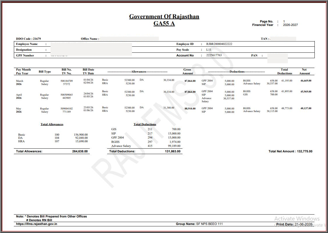 GA55 Final Layout